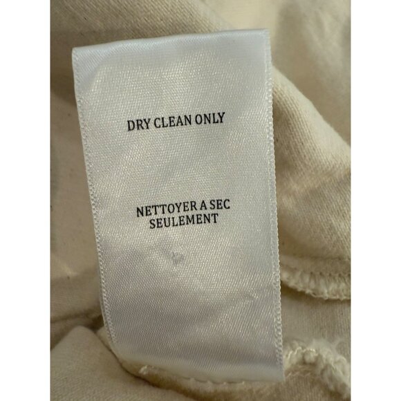 Blank Nyc Anthropologie Sacha Cream Crochet Fringe Jacket cotton S Boho coquette - Picture 6 of 13